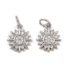 Brass Micro Pave Cubic Zirconia Pendants KK-B150-02P-02-1