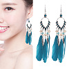 Alloy Rhinestone Teardrop Chandelier Earrings FS-WG764FB-13-2