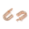 Brass Micro Pave Grade AAA Cubic Zirconia Charms ZIRC-P067-11RG-U-NR-3