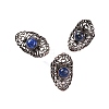 Natural Lapis Lazuli Retro Finger Rings RJEW-B067-02R-30-1