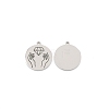 304 Stainless Steel Pendants STAS-CJC0003-33-1