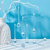 50Pcs Transparent Acrylic Big Pendants TACR-FH0001-13-5