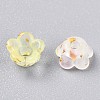 Frosted Transparent Acrylic Beads OACR-N137-72F-3