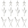 15Pcs 3 Styles 304 Stainless Steel Pendants STAS-CJ0002-49-1