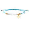 304 Stainless Steel Cross Charm Bracelets NZ8647-2-1