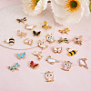 Cheriswelry 44Pcs 22 Style Alloy Enamel Charms ENAM-CW0001-09-10