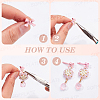 48Pcs 8 Colors Alloy Stud Earring Findings EJEW-SP0001-22-6