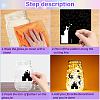 6 Sheets 6 Styles Religion Self-Adhesive PVC Waterproof Picture Stickers DIY-WH0605-009-4