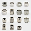 Mixed Style Stainless Steel Large Hole Beads STAS-E150-18P-1