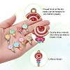 40Pcs 8 Styles Alloy Enamel Pendants ENAM-CJ0005-19-6