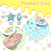200Pcs Frosted Acrylic Beads FACR-CJ0001-19-2