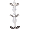 Angel Fairy Shape Electroplate Transparent Glass Beads Strands AJEW-JB01181-01-1