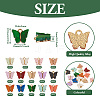  28Pcs 14Colors Acrylic Charms MACR-TA0001-33-3