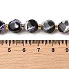 Natural Fire Crackle Agate Beads Strands G-U023-A17-01-5