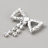 Brass Rhinestone Shoe Decoration KK-WH0056-68-2