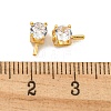 Brass Micro Pave Cubic Zirconia Peg Bails KK-B096-11G-3