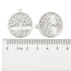 Eco-Friendly Rack Plating Brass Tree of Life Pendants X-KK-I606-41P-NR-3