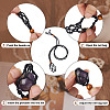 6Pcs Adjustable Braided Waxed Cord Macrame Pouch Necklace Making FIND-YS0001-10-4
