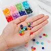 160Pcs 8 Colors Imitation Cat Eye Resin Beads RESI-YW0001-11-6