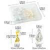 36Pcs 6 Style Grade AA Brass Ice Pick Pinch Bails for Pendant Making KK-FS0001-26-4