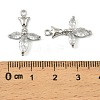 Brass Micro Pave Cubic Zirconia Pendants KK-C107-18B-P-3