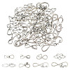 80Pcs 8 Styles Tibetan Style Alloy Connector Charms FIND-CJ0006-04-1