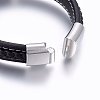 Leather Cord Bracelets BJEW-E345-09P-4