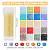 100G 20 Styles Cylinder Seed Beads SEED-DC0001-12-2