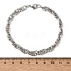 201 Stainless Steel Link Chain Bracelets for Men STAS-T077-12P-5
