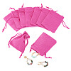 20Pcs Rectangle Polyester Imitation Burlap Packing Pouches Drawstring Bags ABAG-TA0001-95E-1