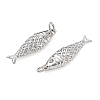 Brass Micro Pave Clear Cubic Zirconia Pendants CU-CBA01AA-28P-2