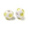 Handmade Porcelain European Beads PORC-C009-01G-2