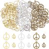 SUPERFINDINGS 120Pcs 6 Style Alloy Pendants TIBEP-FH0001-20-1