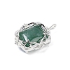 Natural Green Aventurine Pendants G-I381-01P-01-2