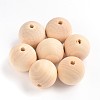 Round Unfinished Wood Beads WOOD-Q008-40mm-LF-1