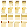 18Pcs 2 Styles Rack Plating Brass Glue-on Flat Pad Bails KK-AR0001-80B-1