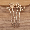 Alloy Hair Comb Findings PW-WGEAC7C-06-1