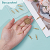 12Pcs Brass Pendants KK-BC0015-37-3