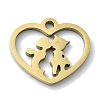304 Stainless Steel Charms STAS-C097-38B-G-1