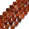 Natural Banded Agate Beads Strand G-I376-C05-01-1