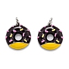Brass Enamel Pendants KK-O140-06A-P-1