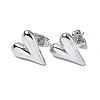 304 Stainless Steel Heart Stud Earrings for Women X-EJEW-F300-09P-1