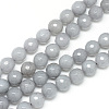 Natural White Jade Bead Strands G-R346-6mm-10-3