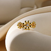 304 Stainless Steel Adjustable Cuff Rings for Women RJEW-B131-01A-1