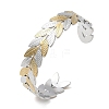 304 Stainless Steel Cuff Bangles for Women BJEW-D466-01GP-2