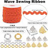 1 Strand Wave Bending Fringe Trim FIND-GF0006-65B-2