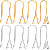 32Pcs 2 Colors Brass Earring Hooks KK-BBC0022-95-1