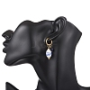 Oval 316 & 202 Stainless Steel Hoop Earrings EJEW-JE06734-02-2