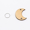 Moon Shape Unfinished Wood Cutouts Ornaments WOOD-WH0115-51-2