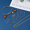Persimmon Bumpy Earrings Bangle Necklace Making Kits DIY-YW0004-28-6